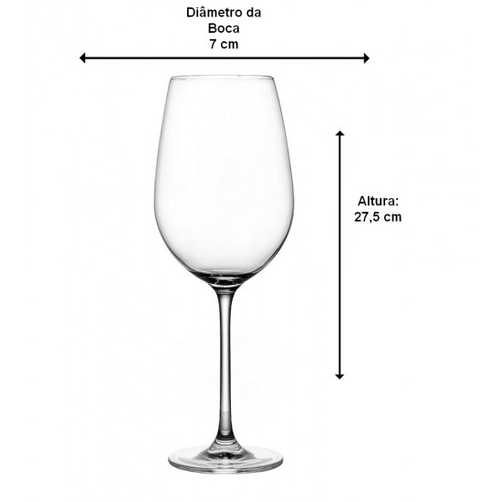 Taça 750ml Em Cristal Ecológico Reserva